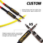 Uncle Crazy Guitar Cable, 24 AWG Electric Instrument Cable, Amp Cord for Guitar Bass Amplifier, Straight-Straight Angle, ¼ Inch (6.35mm) Connectors (CC Yellow)