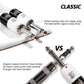 Uncle Crazy Guitar Instrument Cable, 18 AWG Electric Instrument Cable Bass Amp Cord for Guitar Bass Amplifier Audio, Straight-Straight Angle, ¼ Inch (6.35mm) Connectors(Classic White )