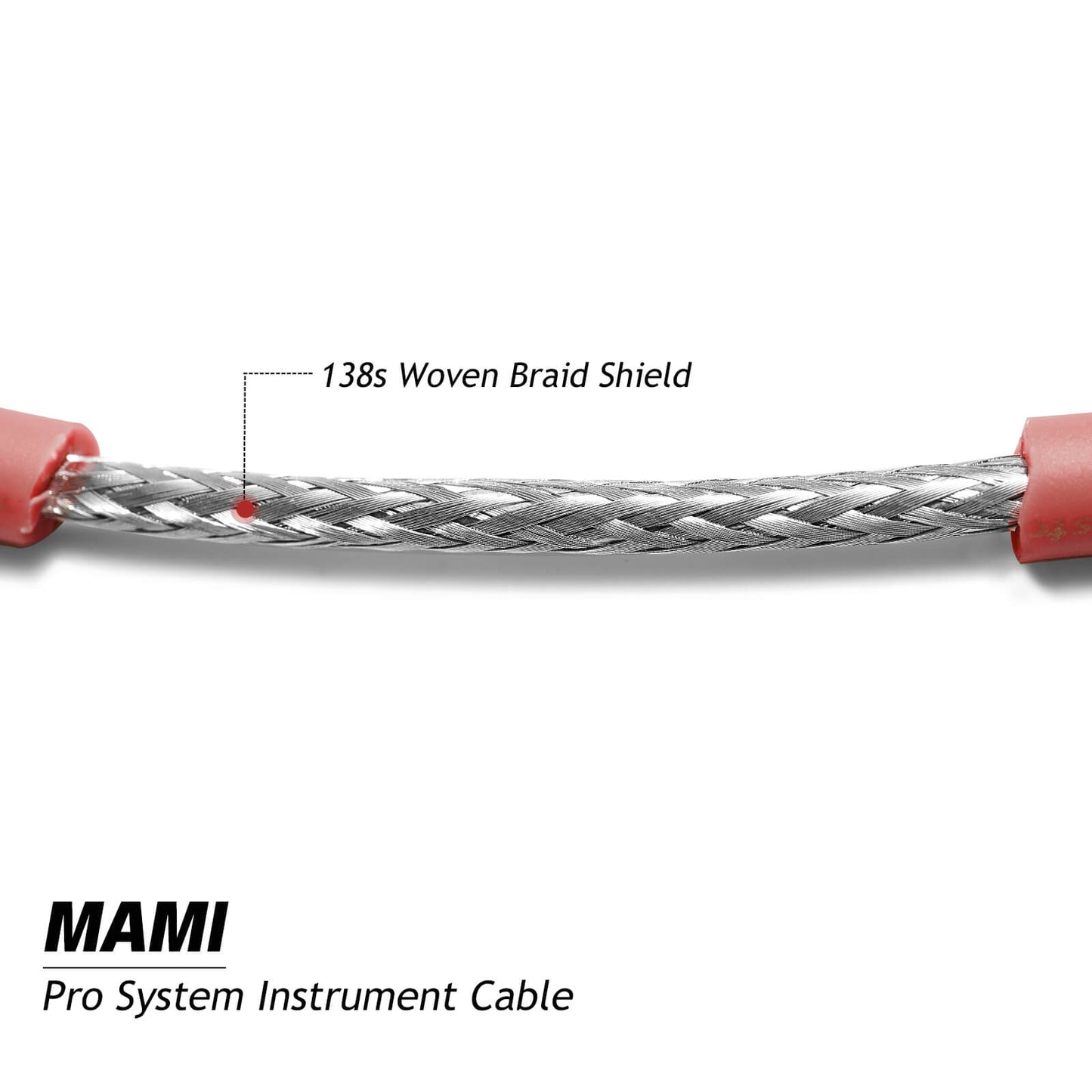 Uncle Crazy Guitar Cable, 20 AWG Electric Instrument Cable, Amp Cord for Guitar Bass Amplifier, Straight-Straight Angle, ¼ Inch (6.35mm) Connectors (Mami Orange)