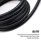 Uncle Crazy Guitar Instrument Cable, 18 AWG Electric Instrument Cable Bass Amp Cord for Guitar Bass Amplifier Audio, Straight-Straight Angle, ¼ Inch (6.35mm) Connectors(Elite Black)