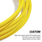Uncle Crazy Guitar Cable, 24 AWG Electric Instrument Cable, Amp Cord for Guitar Bass Amplifier, Straight-Straight Angle, ¼ Inch (6.35mm) Connectors (CC Yellow)