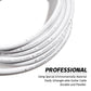 Uncle Crazy Guitar Instrument Cable,20 AWG Electric Instrument Cable Bass Amp Cord for Guitar Bass Amplifier Audio, Straight-Straight Angle, ¼ Inch (6.35mm) Connectors(Pro White)